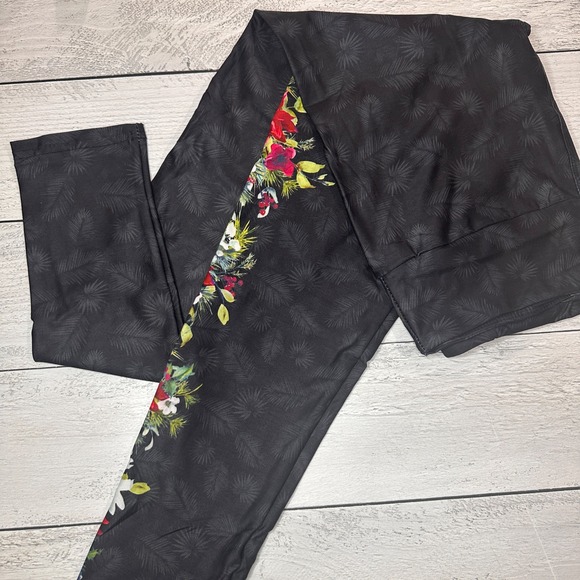 Adult OS Leggings Bundle #17 9 pair Skull Unicorn Floral Tie Dye Fun Prints - Picture 6 of 13